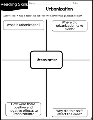 Urbanization Reading Packet – sample page 2