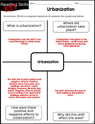 Urbanization Reading Packet – sample page 4