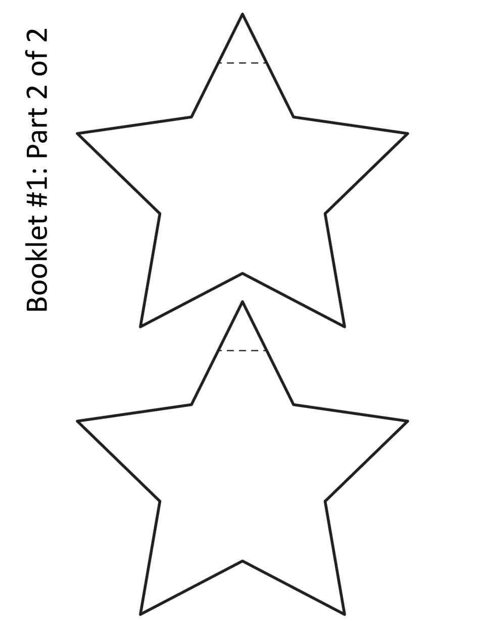 Two blank star pages for the What Does It Say? booklet, where students write or summarize the 17th Amendment text