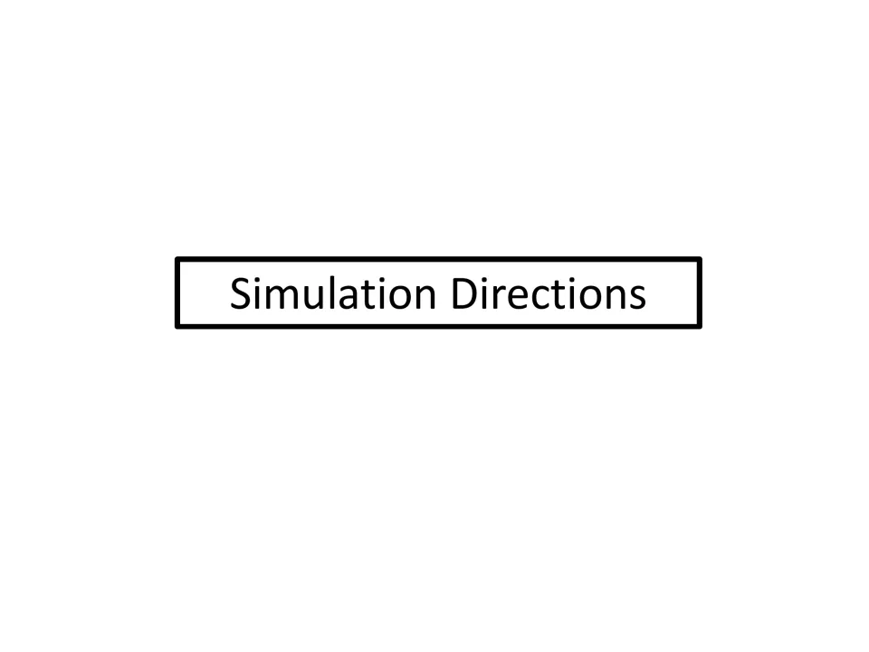 Simulation Directions divider introducing the teacher instructions for the Electoral College voting activity