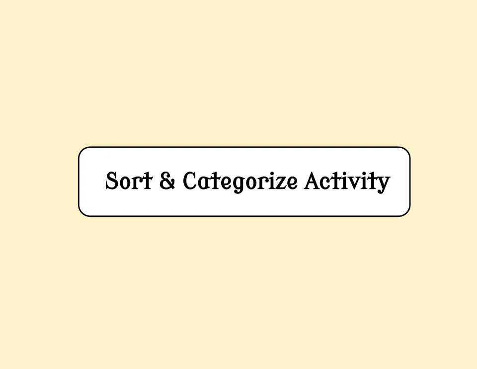Section title introducing the Sort & Categorize Activity within the imperialism vocabulary resource