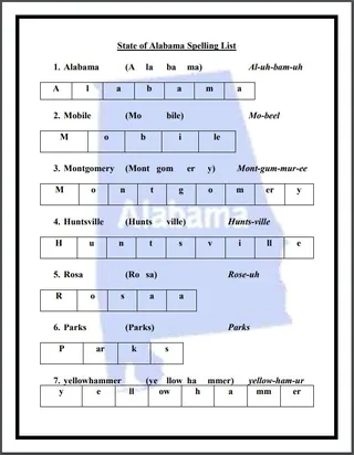 U.S. State Spelling Lists – 50 States + DC Bundle – sample page 2