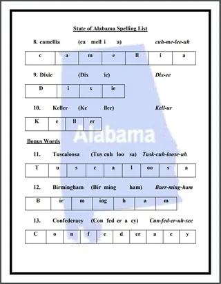 U.S. State Spelling Lists – 50 States + DC Bundle – sample page 3