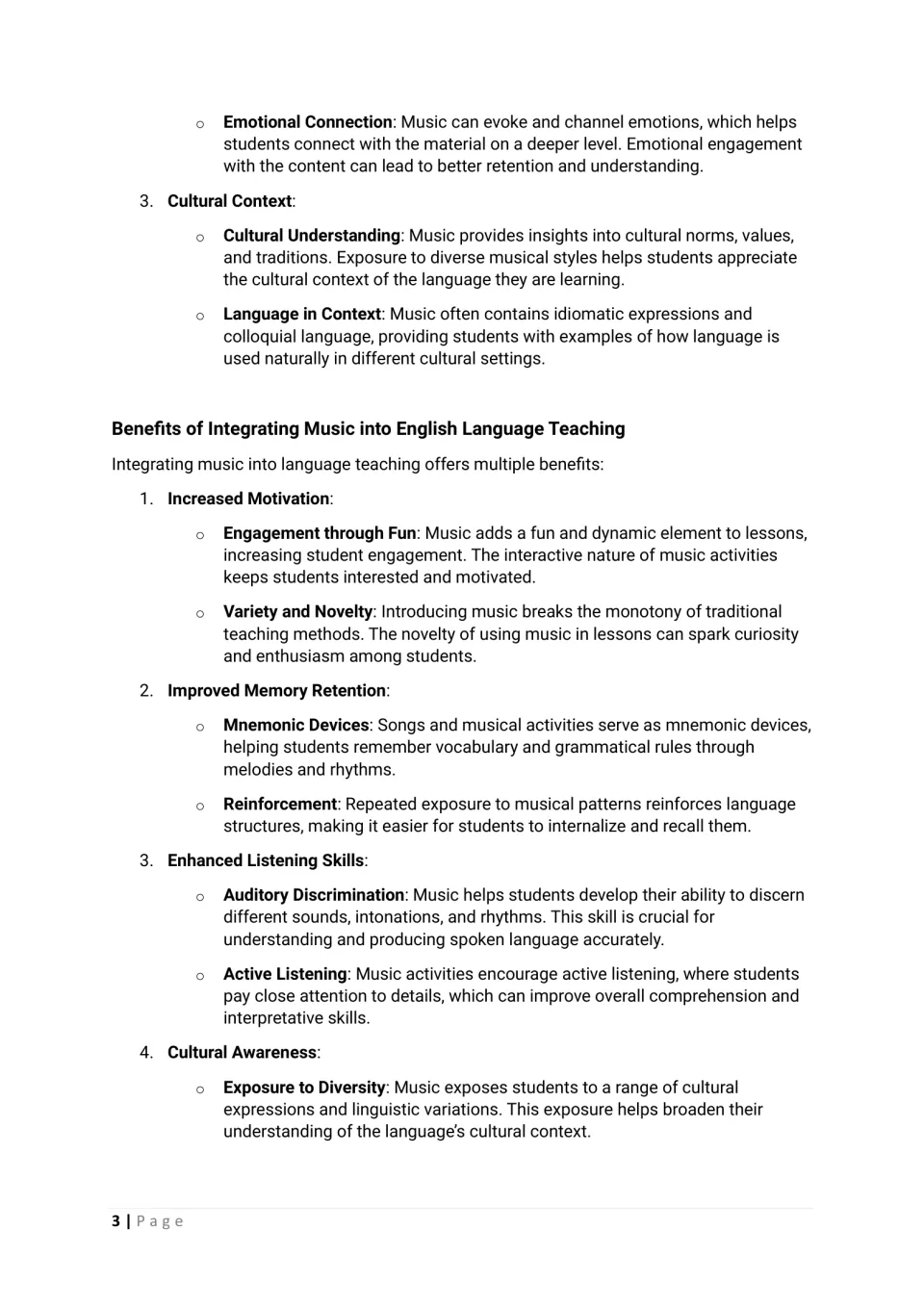 Introduction continued: emotional connection, cultural context, motivation, memory, and listening skills