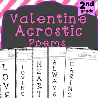 Valentine Acrostic Poems – cover