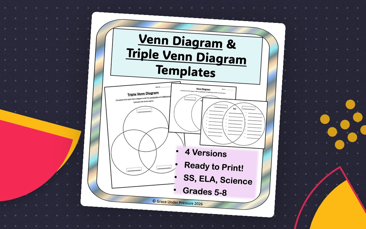 Venn Diagram Templates and Triple Venn Diagram Templates preview: Blank Venn diagram template
