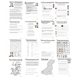 Veterinarian – No Prep Activity Packet – sample page 2