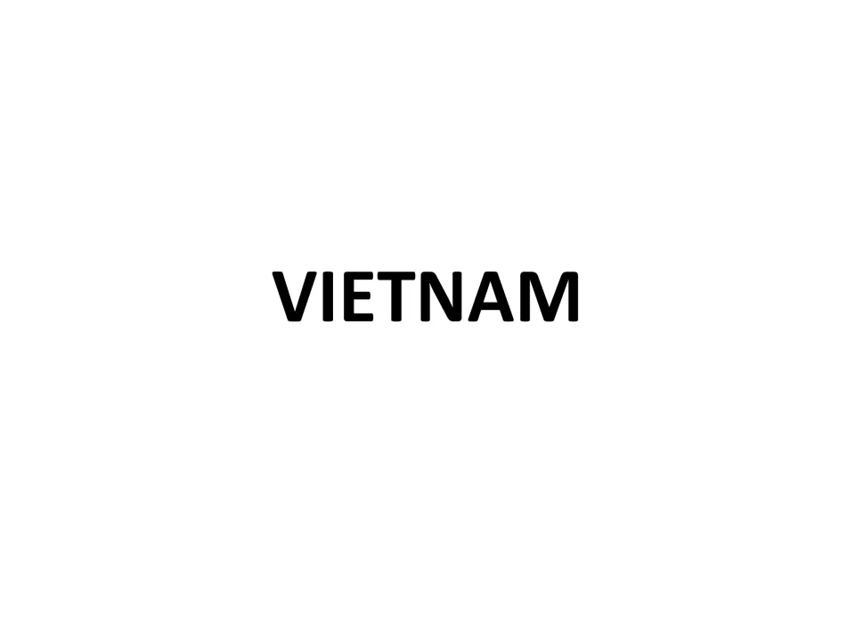 Title page with only the country name VIETNAM in bold capitals, opening the set of printable map sheets