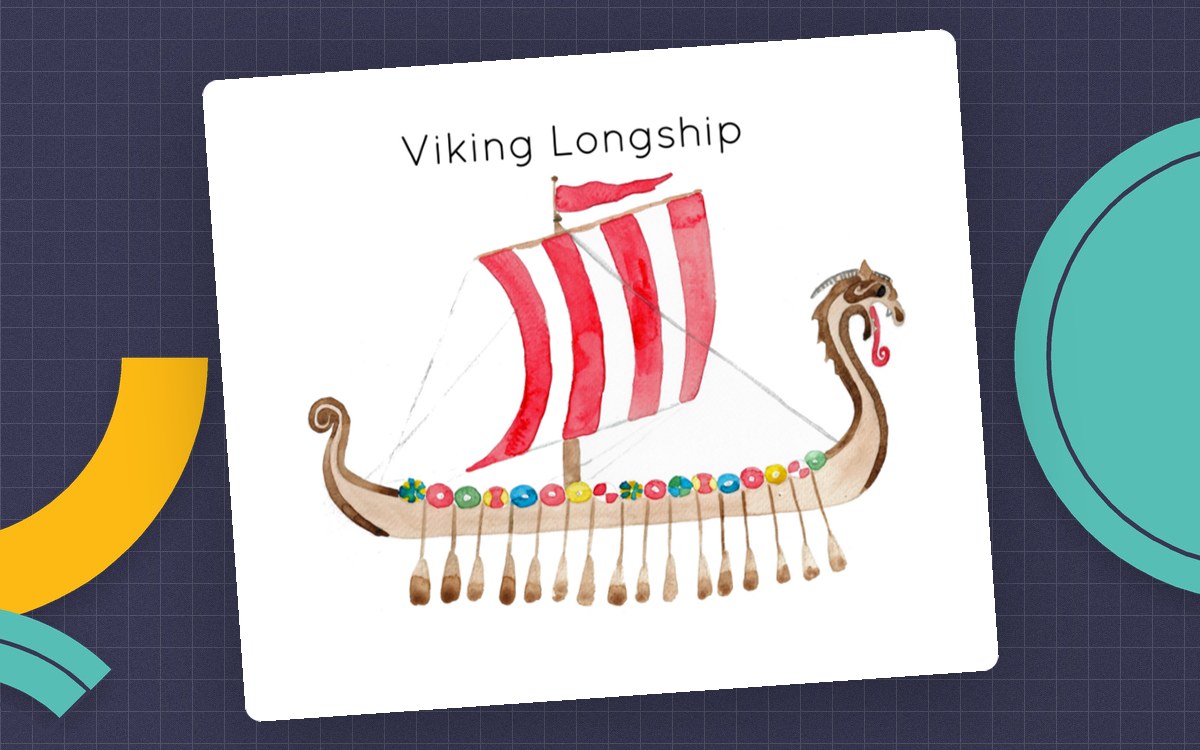 Viking Longship Poster + Labelling Activity poster preview.