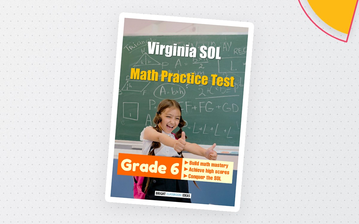 Virginia SOL Math Practice Test for Grade 6 teaching resource preview