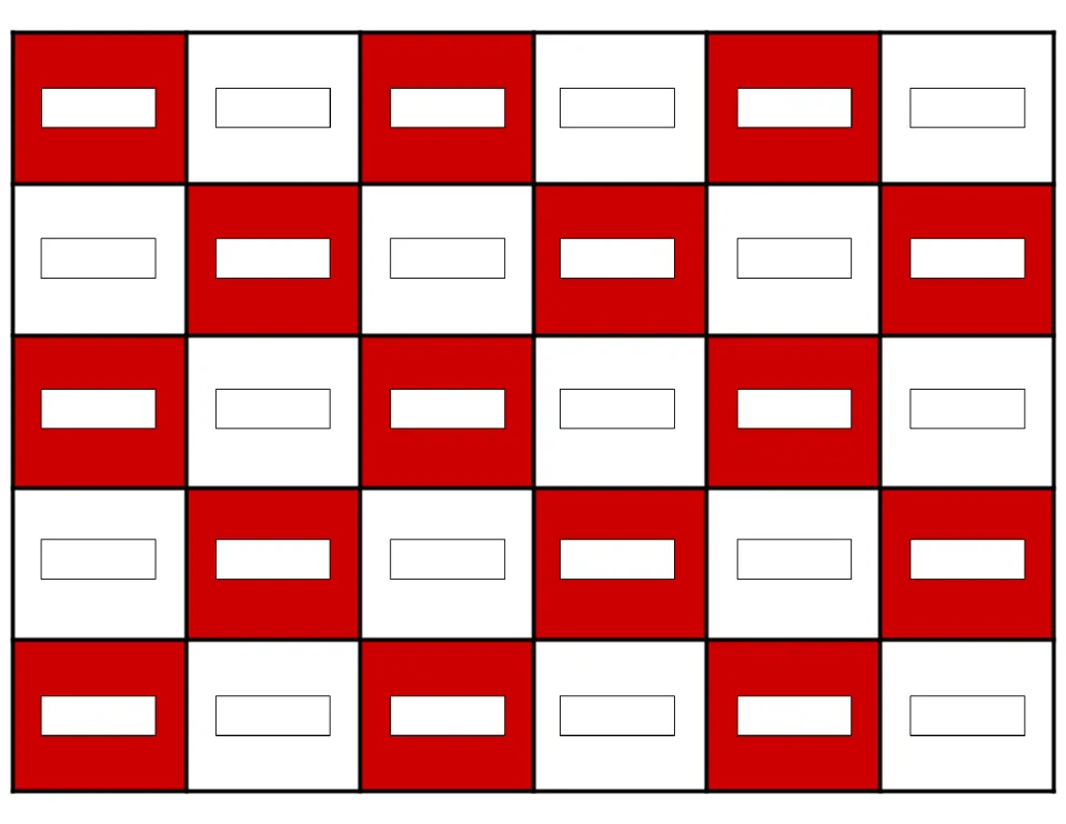 Vocabulary game board with 30 blank spaces for students to add words to define and use in sentences during play