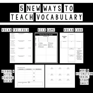 Vocabulary Worksheets – cover