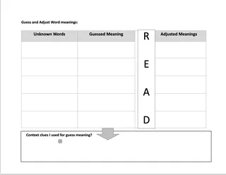 Vocabulary Worksheets – sample page 4