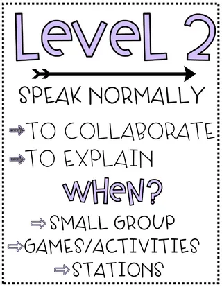 Voice Level Posters – Levels 0–3 Classroom Set – sample page 2