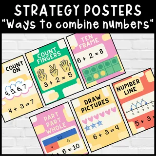 Ways to Add Anchor Chart – Addition Strategy Posters – sample page 2