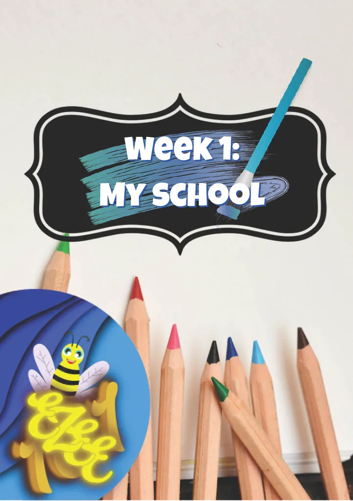Week 1: My School | Preschool Activities & Worksheets – cover