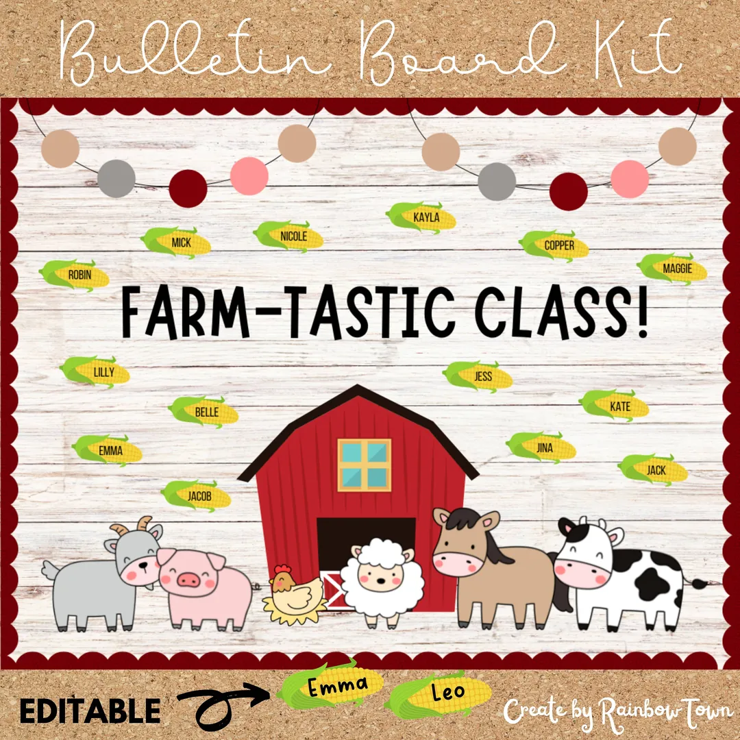 Welcome to Our Farm – Bulletin Board Kit & Nametags – cover