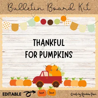 Welcome To Our Pumpkin Patch Fall Bulletin Board Door Decor – preview 2