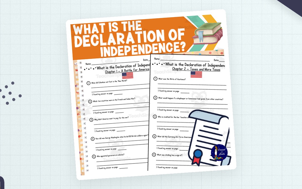 What Is the Declaration of Independence by Michael C Harris Questions preview: A cover page