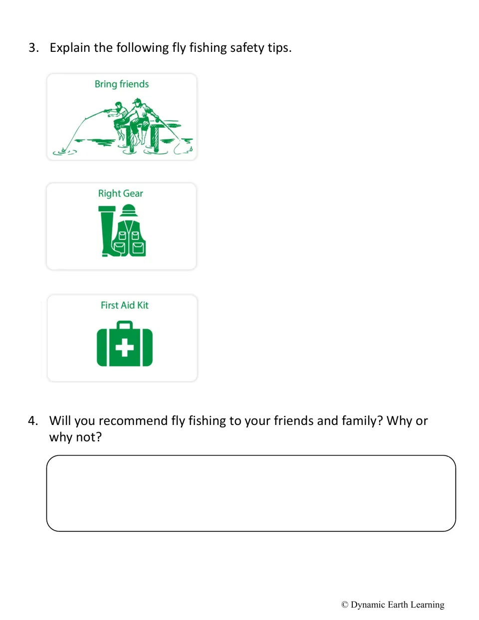 Fly fishing safety: students explain tips to bring friends, wear the right gear and pack a first aid kit, plus an opinion