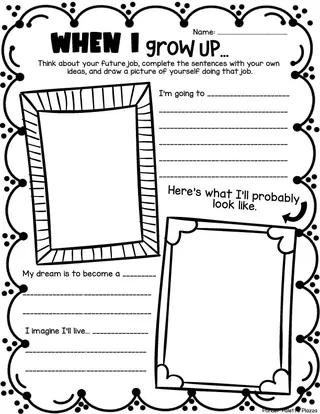 When I Grow Up – End-of-Year Career Activity – sample page 2