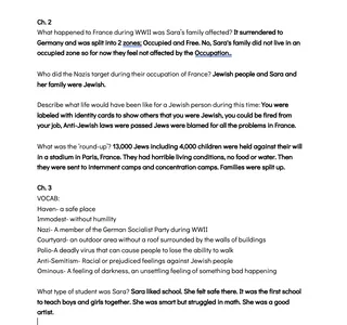 White Bird Discussion Questions – preview 2