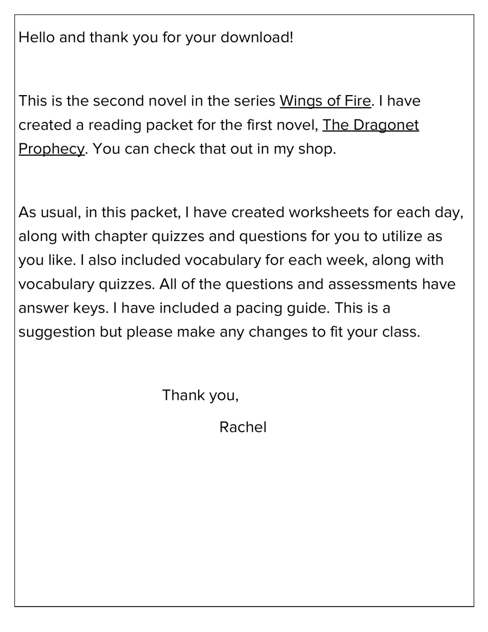 Introduction explains daily worksheets, weekly vocabulary, quizzes, answer keys, and an adaptable pacing guide
