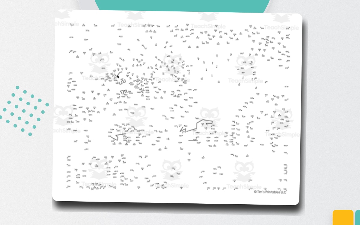 Witch Extreme Difficulty Halloween Dot-to-Dot PDF preview