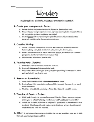 Wonder End of Novel Projects – cover