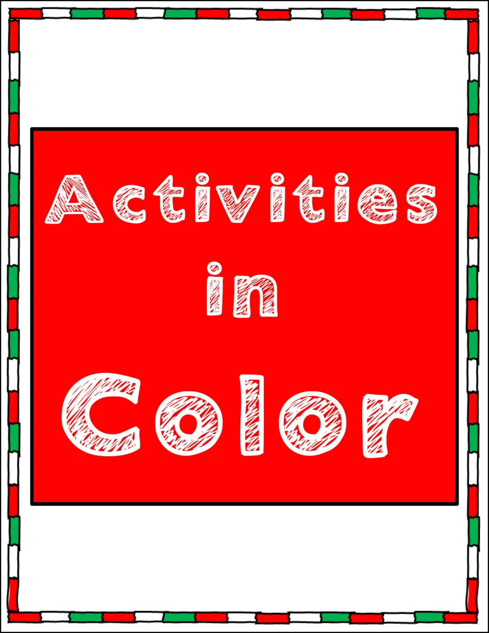 Section title reading Activities in Color, introducing the color activity pages that follow in the packet