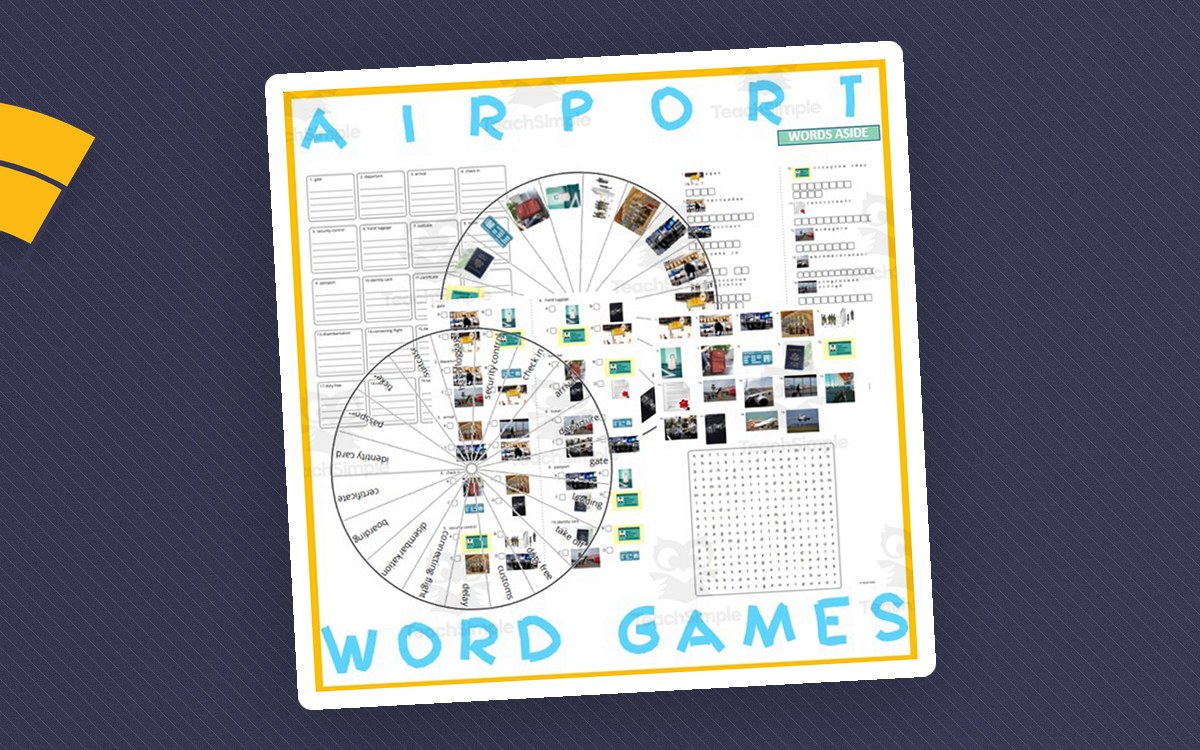Word Games with Puzzles Crossword Wordsearch Anagram : AIRPORT preview