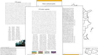 Word Search Puzzles and State Map of the United States – cover