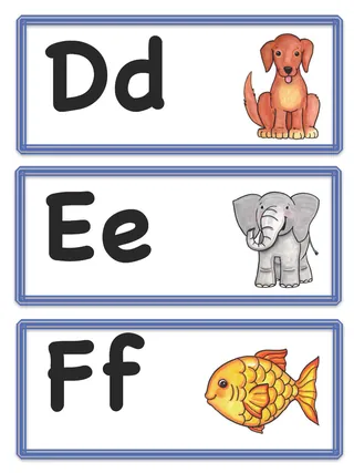 Word Wall Labels – sample page 2