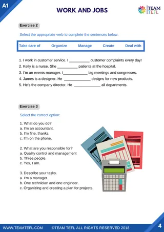 Work and Jobs | Beginner Lesson Plan – sample page 4