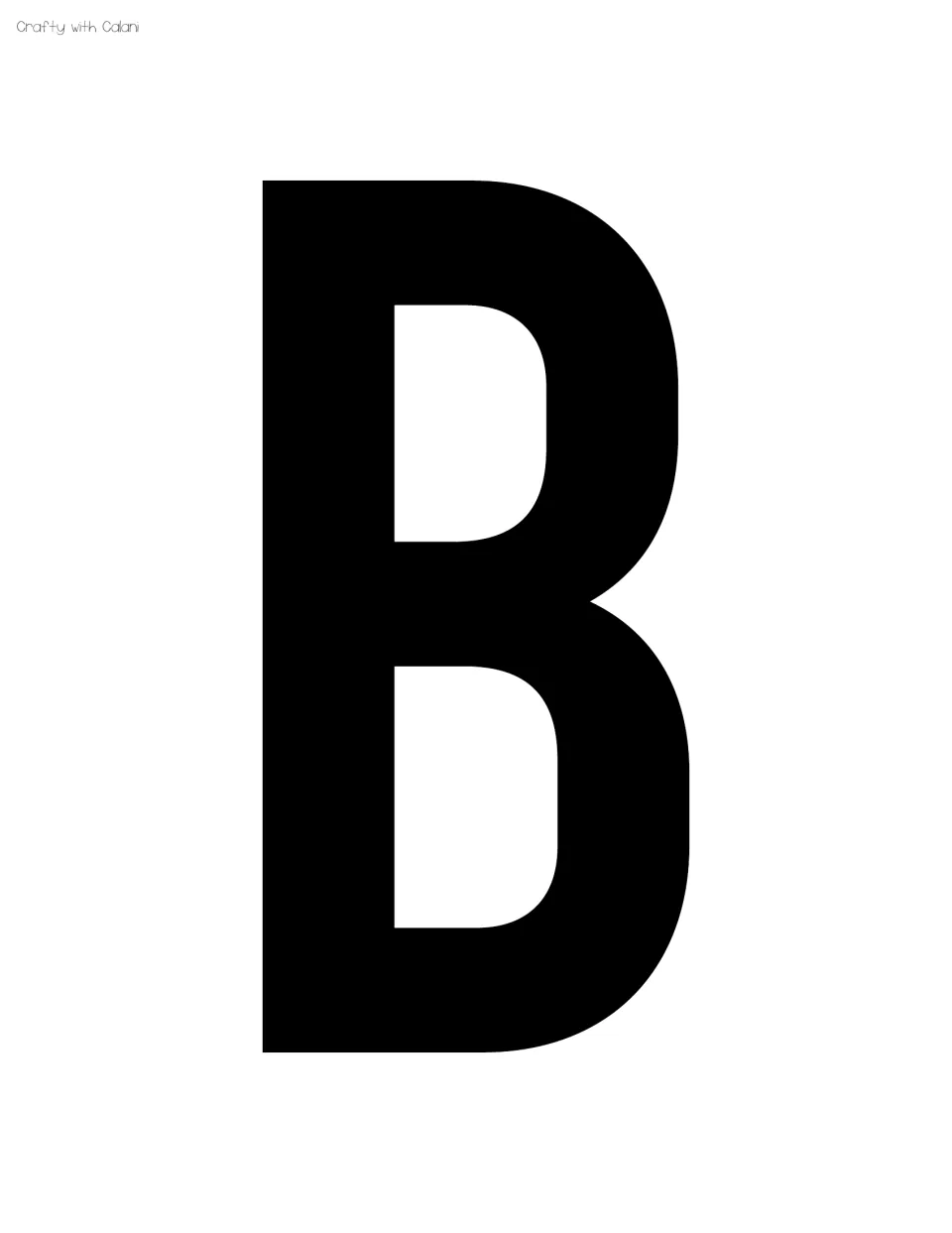 Black uppercase B on the fifth supplied letter sheet for the taco-themed staff appreciation bulletin board