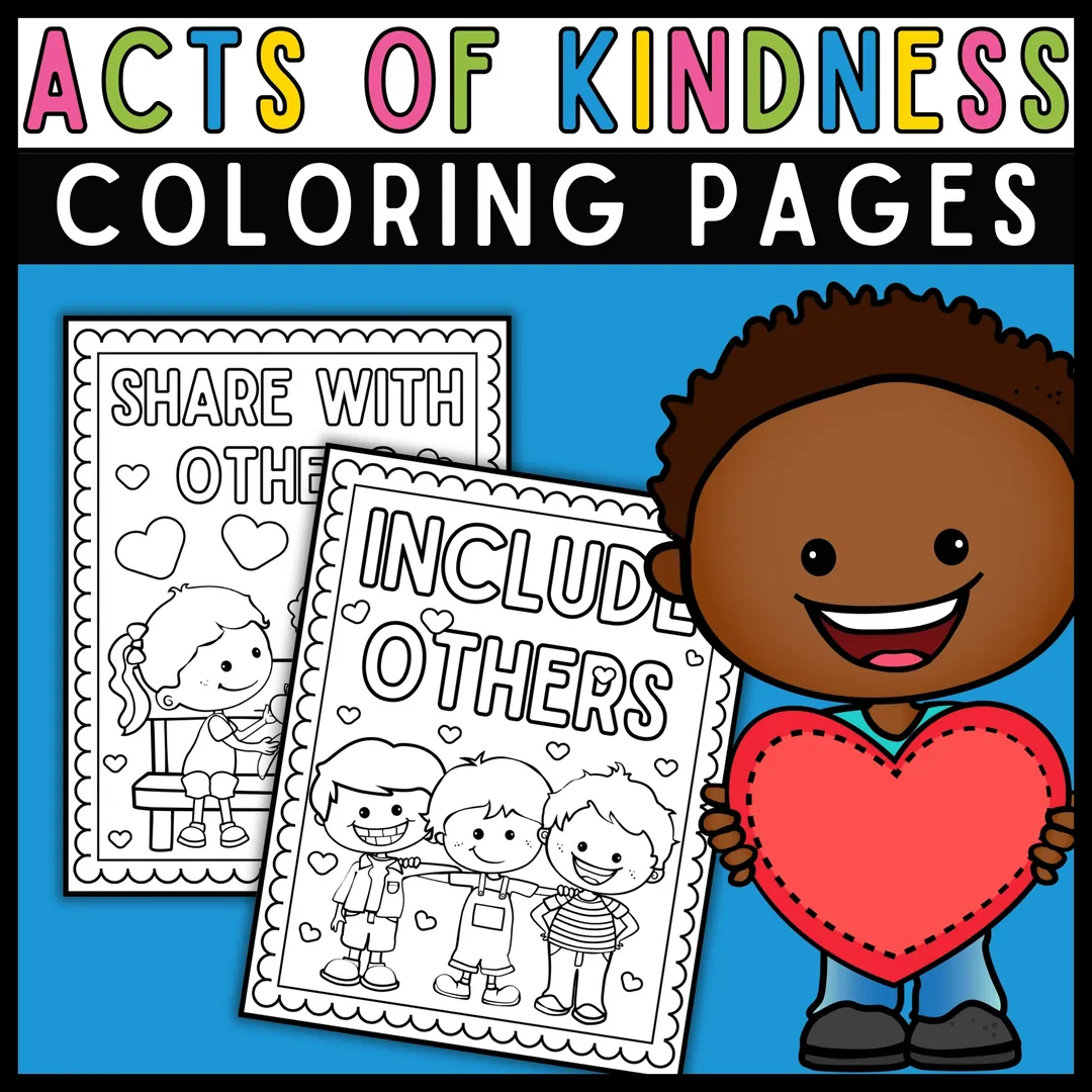 World Kindness Day – Random Acts Coloring Pages – cover