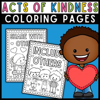 World Kindness Day – Random Acts Coloring Pages – cover