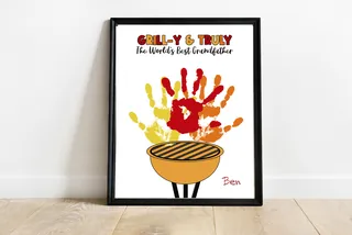 Grandpa Handprint Craft – preview 1