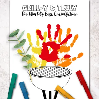 Grandpa Handprint Craft – preview 2