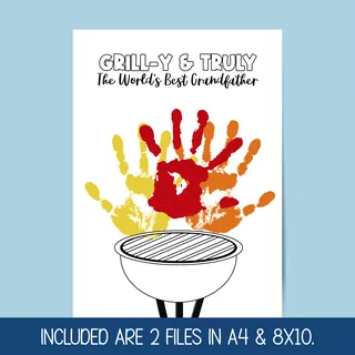 Grandpa Handprint Craft – preview 3