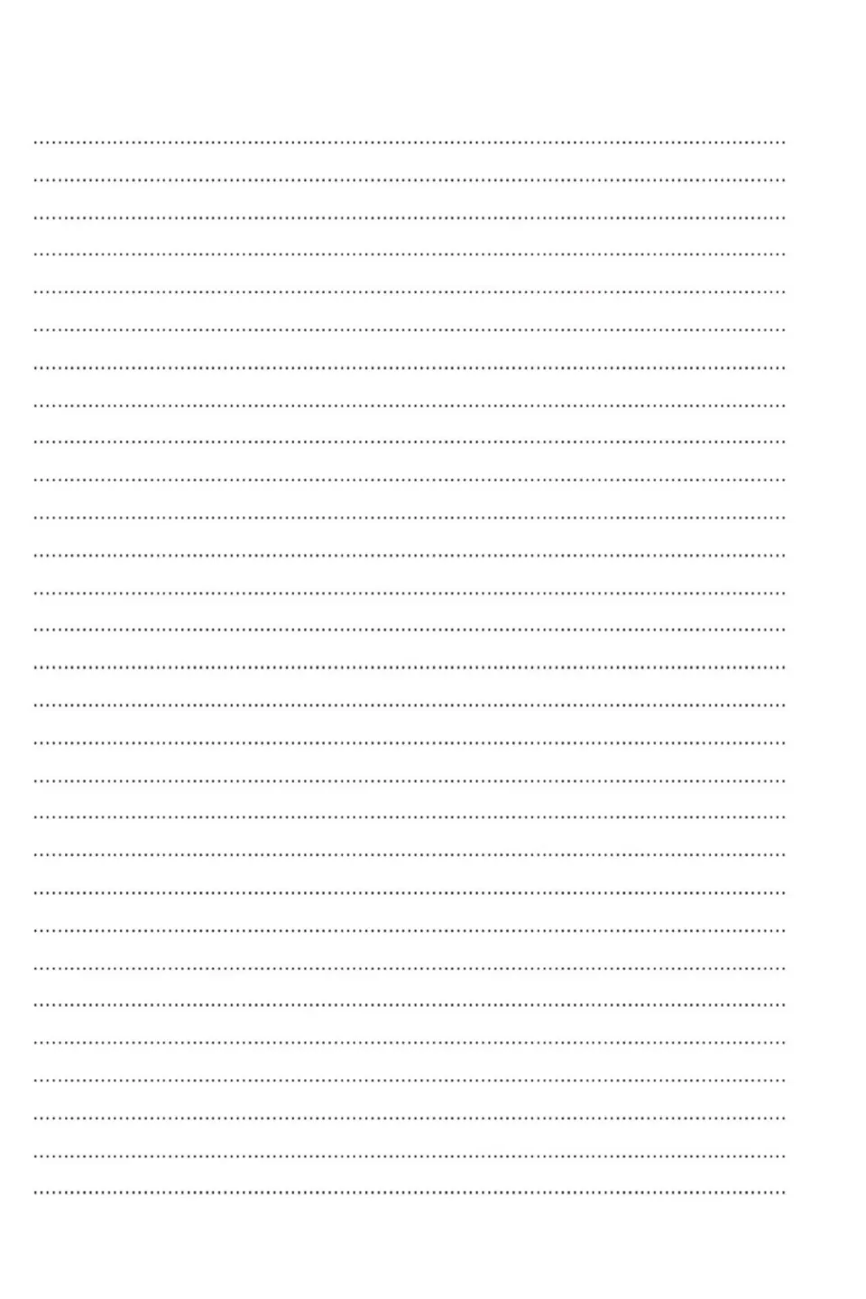 Blank writing page following the dance-lesson poster task, giving students room for handwritten drafts of their work