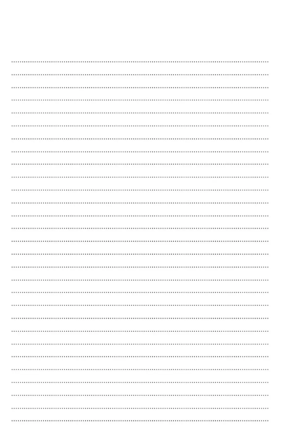 Blank writing page placed after the address book task, left empty for students' own handwritten work