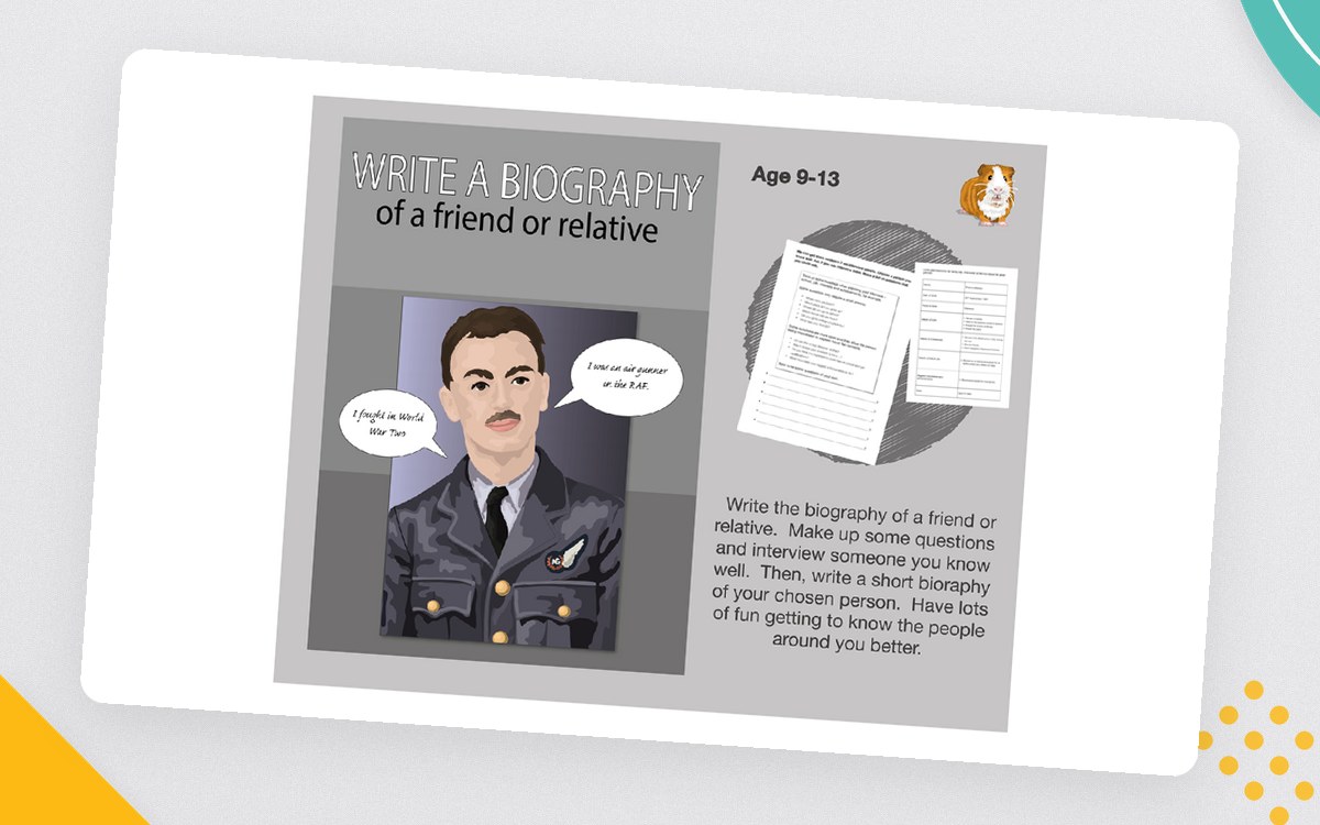Write The Biography Of A Friend Or Relative (9-13 years) preview