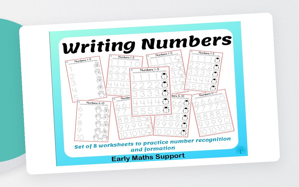 Writing Numbers 1-10 teaching resource preview