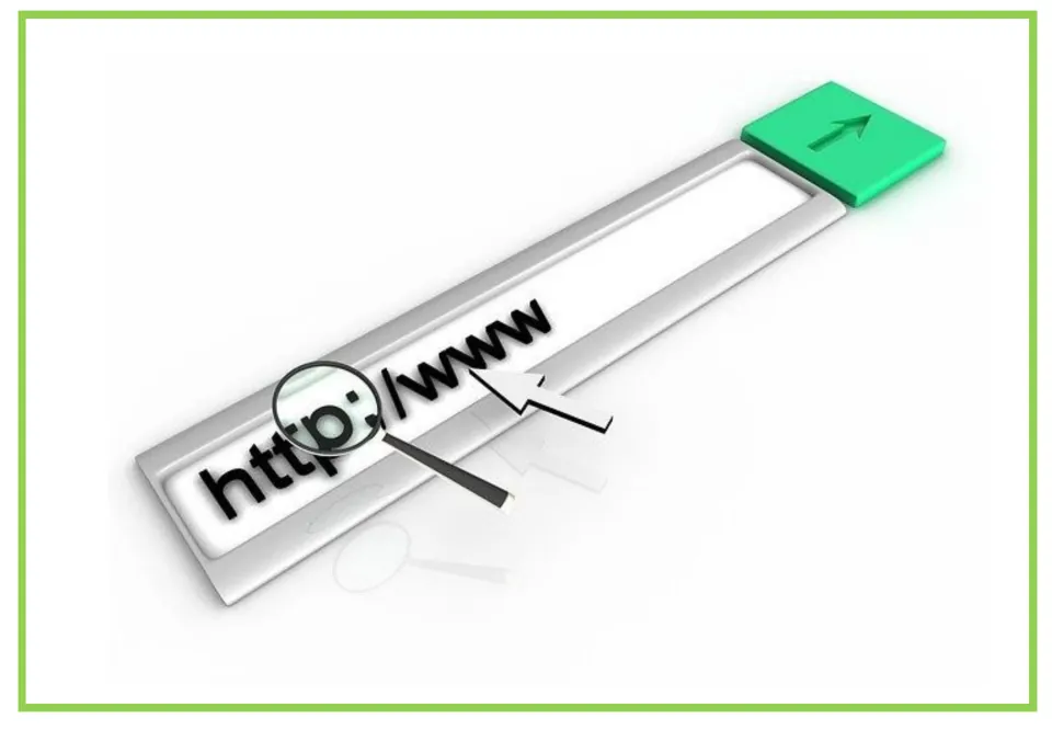 Computer vocabulary flashcard 6 shows a web address bar, magnifying glass, and cursor for discussion.