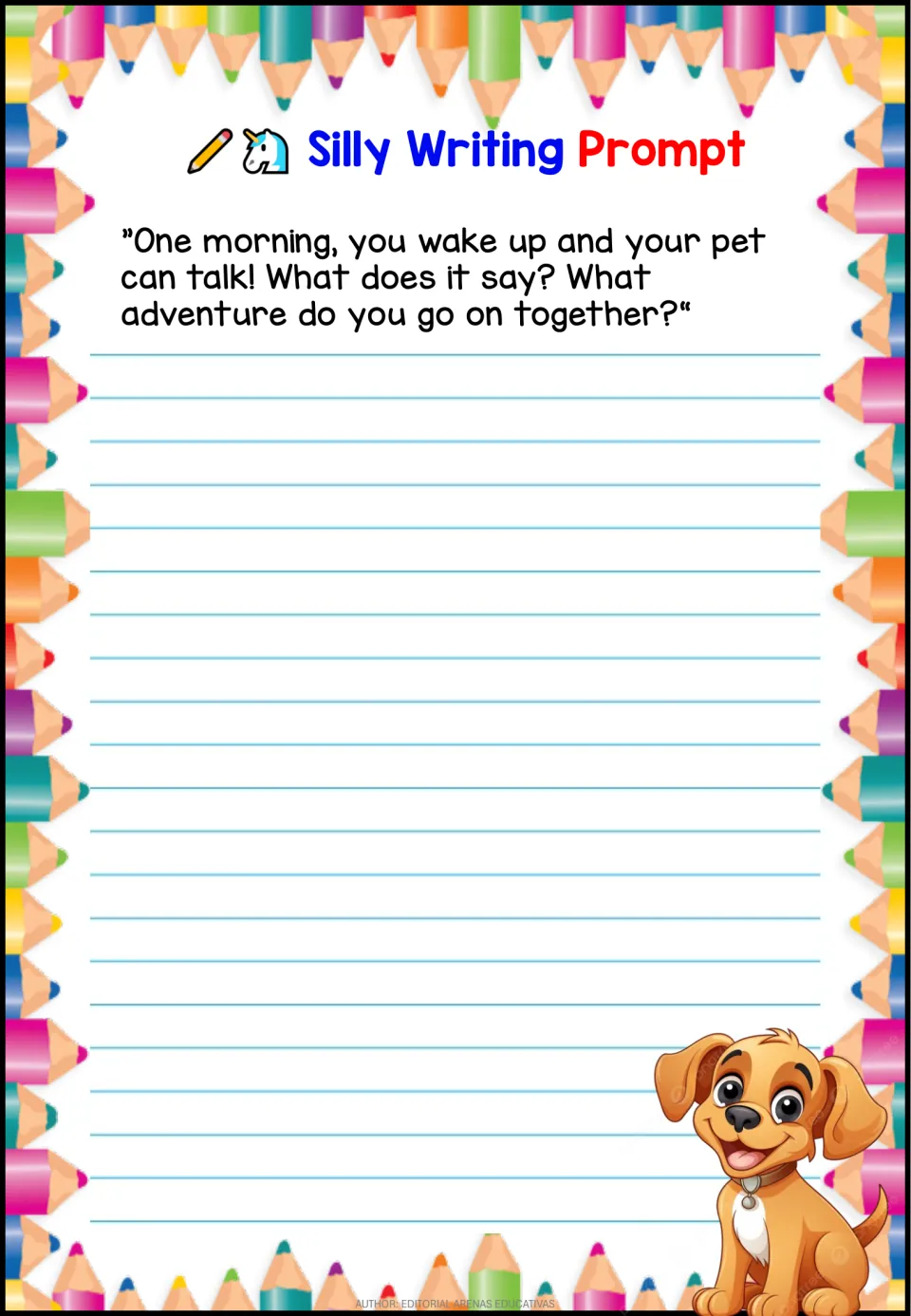 Silly writing prompt asks what your pet says when it can talk and what adventure you go on together