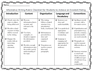 4th Grade Writing Rubric Bundle – With Checklists – sample page 2