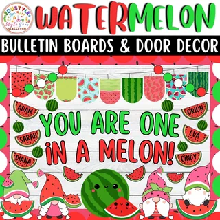 You Are One in a Melon!: Summer Bulletin boards & door Decor kit – cover