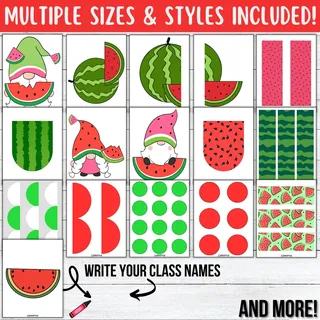 You Are One in a Melon!: Summer Bulletin boards & door Decor kit – sample page 4